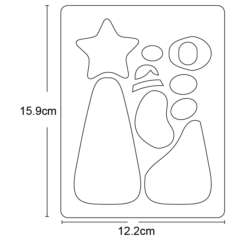 

star earring pendant Wooden die Scrapbooking 2020 New Cutting Dies fit common machine with cover pad