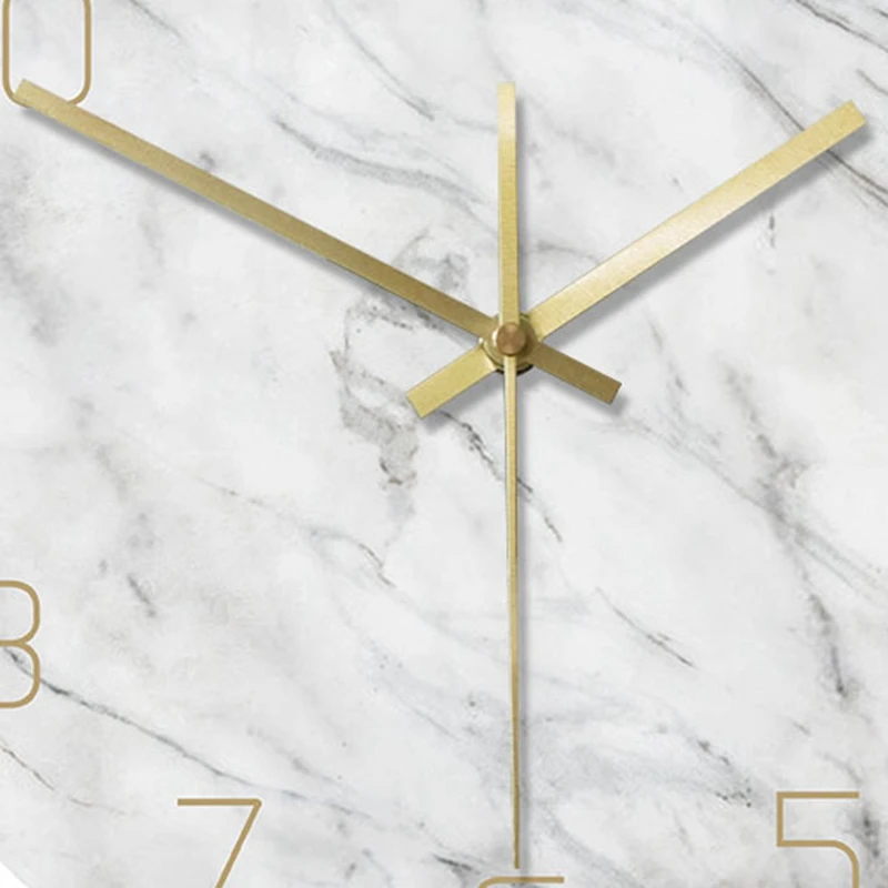 Кварцевые аналоговые тихие настенные часы с мраморным рисунком современные