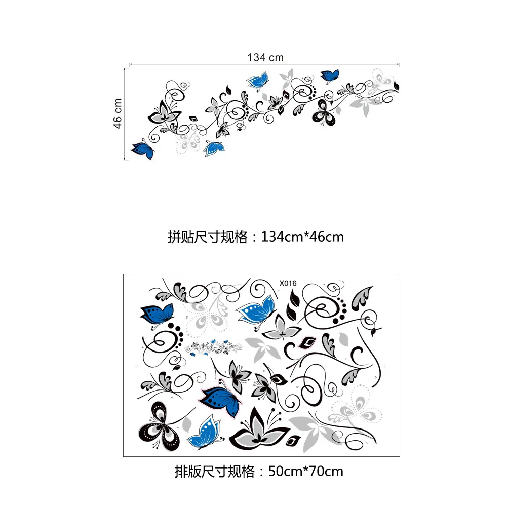 Новая красивая черная обувь с украшениями в виде цветков и бабочек стикеры