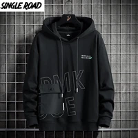 single road mens hoodies men techwear patchwork harajuku sweatshirt hip hop japanese streetwear casual oversized hoodie men