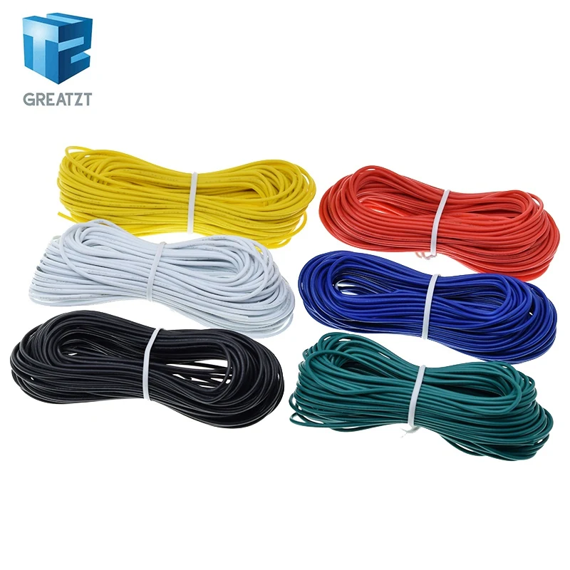 GREATZT 10 м UL 1007 24AWG Монтажный провод 80C / 300V шнур DIY электрический кабель