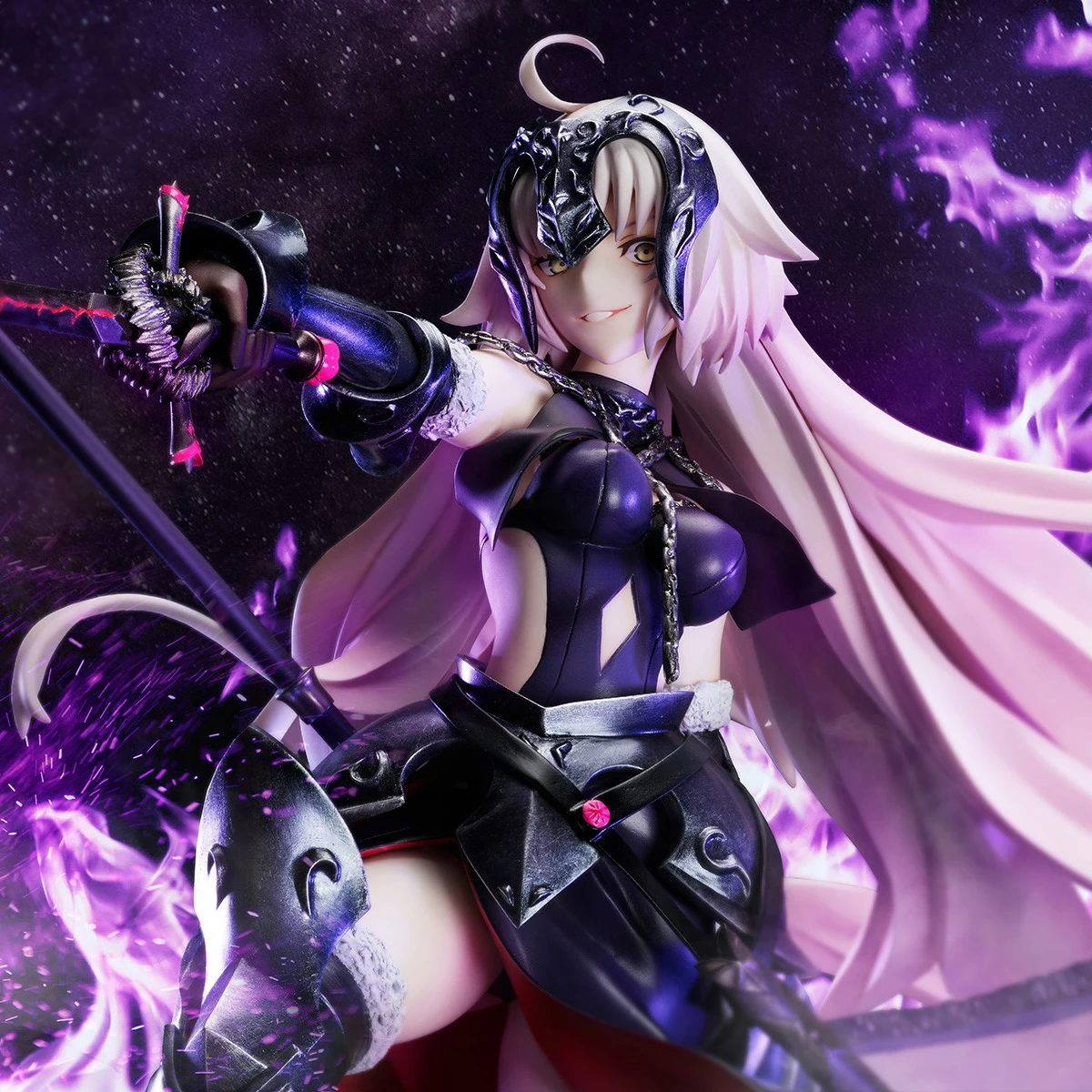 

Anime Fate Grand Order Black Joan Of Arc Jeanne D Arc Alter PVC Action Figure Collection Model Dolls Toys Gifts