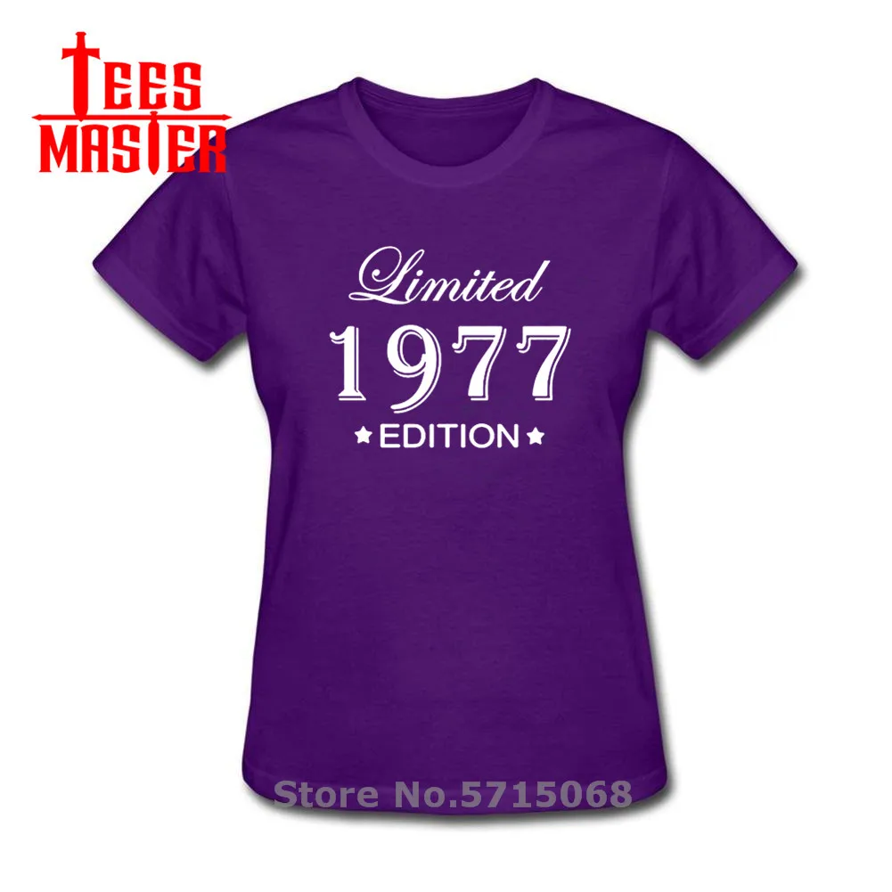 Новейшая модель Родившиеся в 1977 Футболка женская футболка с круглым вырезом и