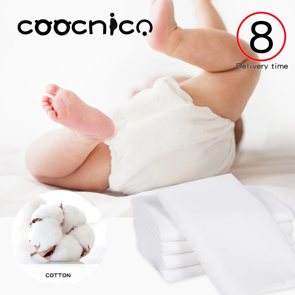 5/10pcs Reusable 100% Cotton Newborn Baby Muslin Burp Cloth Soft Gauze Nappy Squares Diaper Washable Ecological Blanket Towels | Мать и