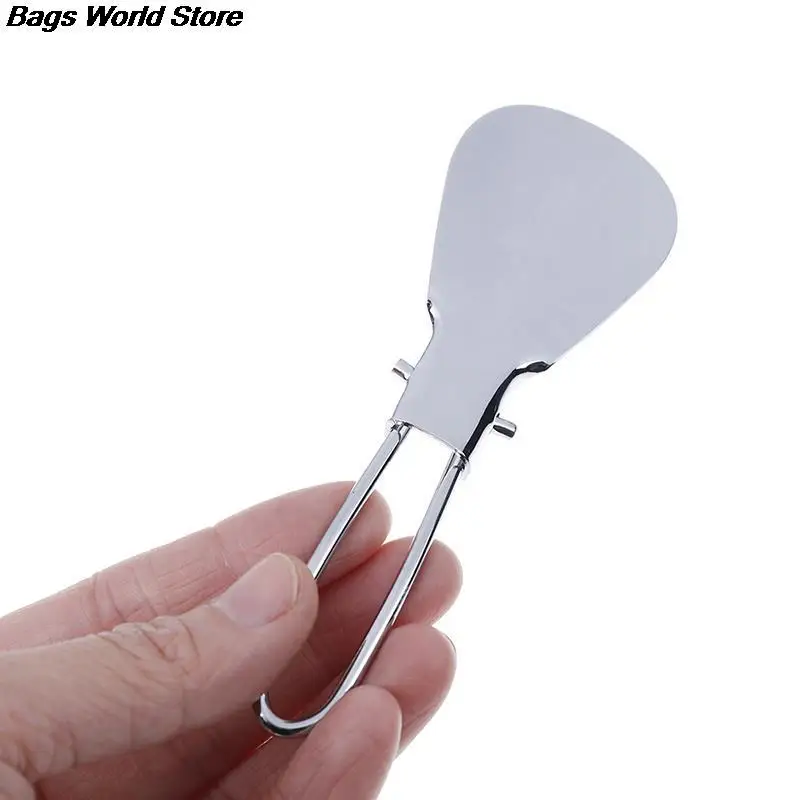 Модный портативный рожок для обуви металлический складной прочный из