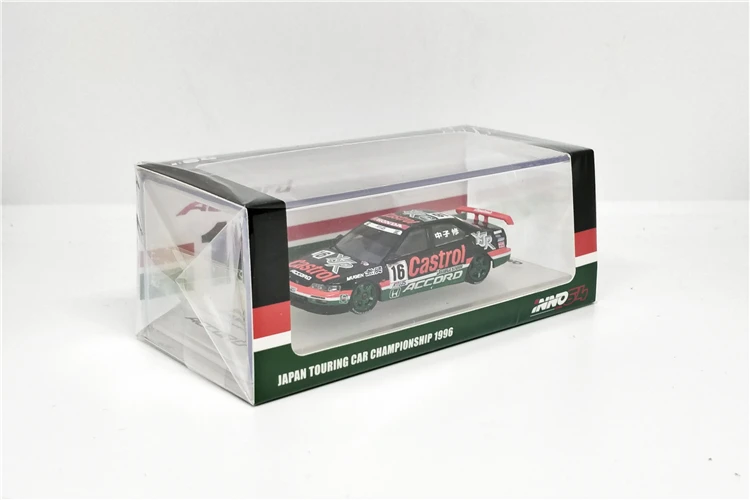 1: 64 INNO64 HONDA ACCORD#16 MUGEN CASTROL JTCC 1996 гоночный литой под давлением модель автомобиля