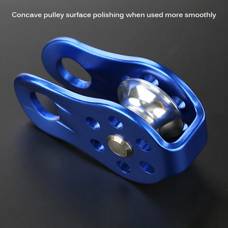 

Fixed Single Pulley High Altitud Traverse Hauling Gear Climbing Pulley Sideplate Single Sheave Pulley Outdoor Survival Tool