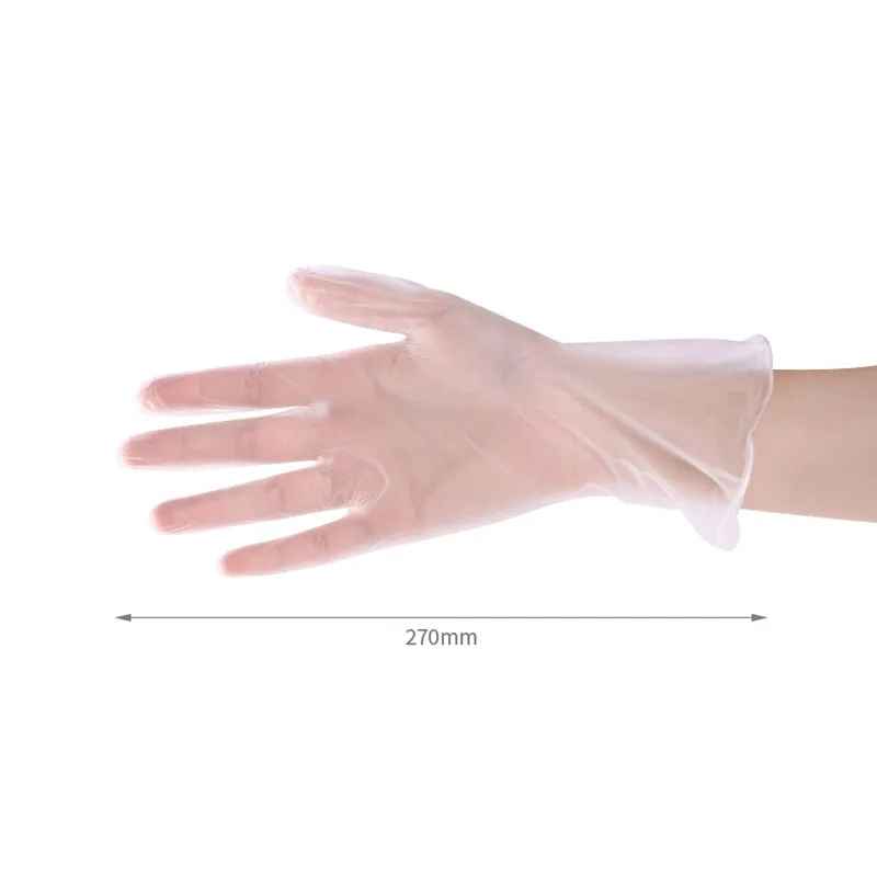 

Антиинфекционные перчатки, 100 шт., одноразовые виниловые перчатки для пищевых продуктов, антистатические пластиковые перчатки для уборки п...