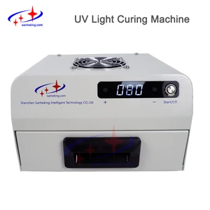 sameking universal uv light curing oven machine for all type mobile phone lcd glass refurbish oca glue curing uv lamp box free global shipping