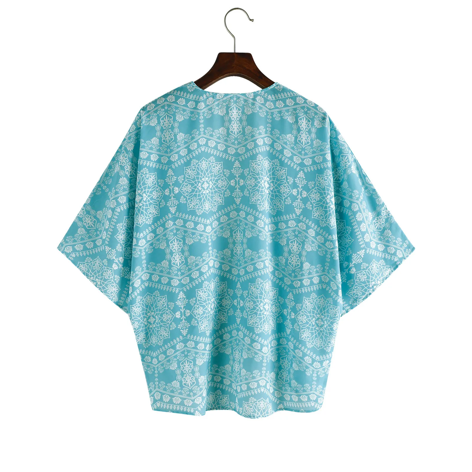 

Elegant Floral Cardigans Women's Summer Blouse 2021 Casual Short Sleeve Blusas Femle Thin Tunic Plus Size Tops Kimono Cape Sun