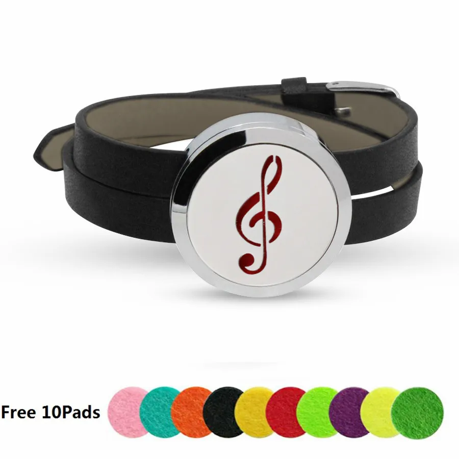 Браслет из нержавеющей стали с диффузором эфирного масла 30 мм 7 цветов | Украшения