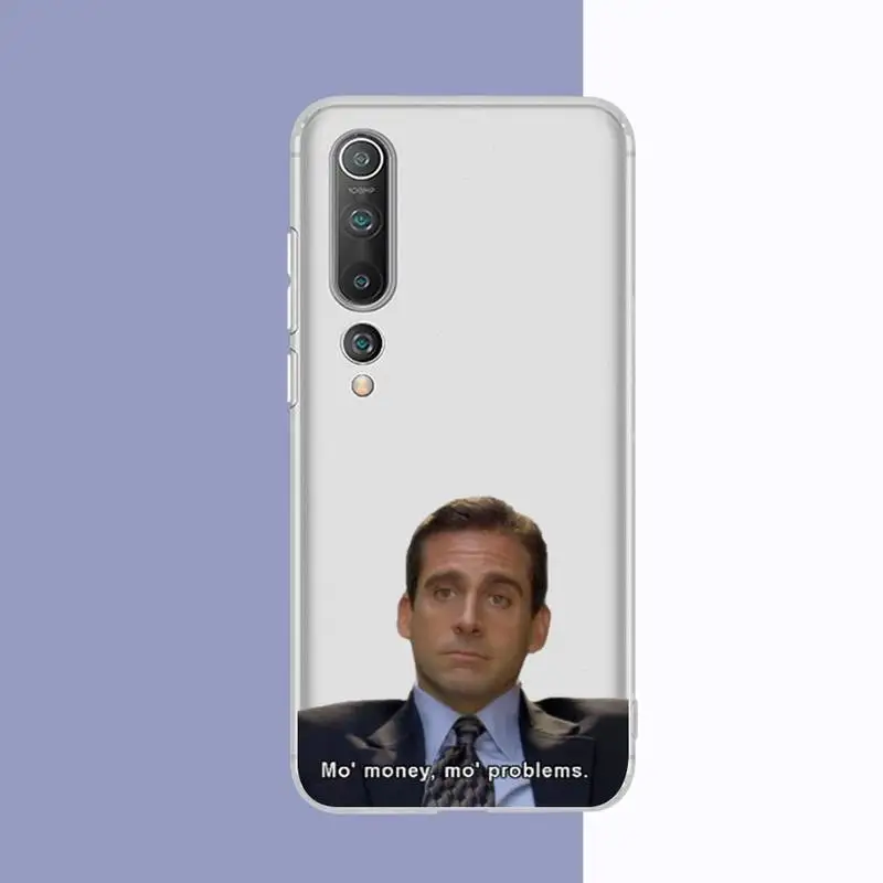 fhnblj michael scott the office phone case for redmi note 5 7 8 9 10 a k20 pro max lite for xiaomi 10pro 10t free global shipping
