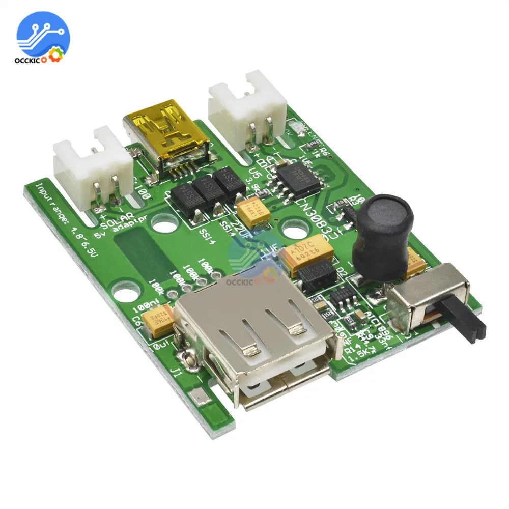 BMS 3.7V USB Lithium Battery Solar Charging Module Controller Board Power Bank Charger Accessory CN3083 Control | Электроника