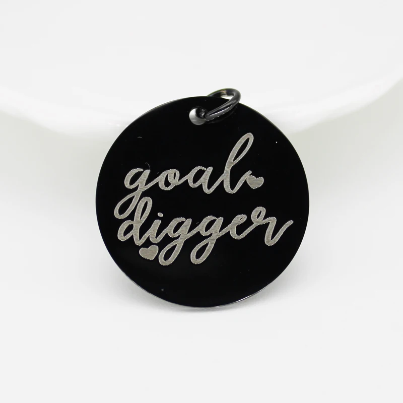 Очаровательные Подвески с лазерной гравировкой подвески из нержавеющей стали