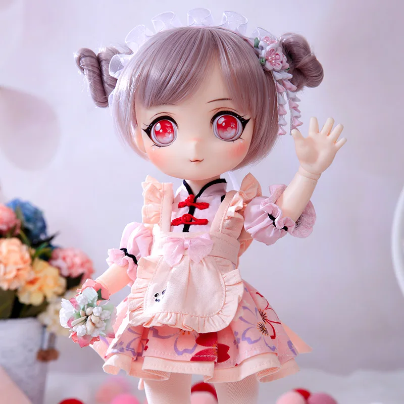 Куклы Lotus BJD 1/6 Мультяшные косметические куклы полный комплект профессиональная