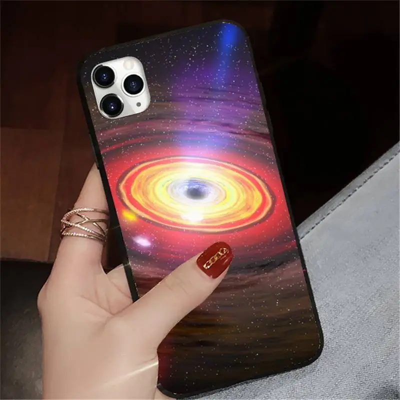 

Space black hole Cosmic sky luxury design shell Phone Case for iPhone 11 12 pro XS MAX 8 7 6 6S Plus X 5S SE 2020 XR