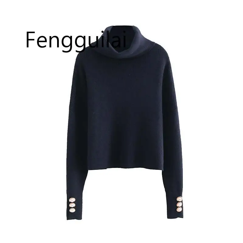 FENGUILAI новый осенне-зимний хаки ВМФ синий однотонный Европейский стиль Модный