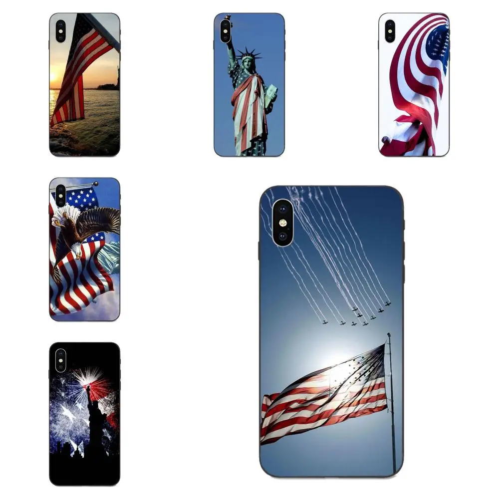 TPU Cute Skin Hotsale Usa America Flag For Huawei nova 2 2S 3i 4 4e 5i Y3 Y5 II Y6 Y7 Y9 Lite Plus Prime Pro 2017 2018 2019 | Мобильные