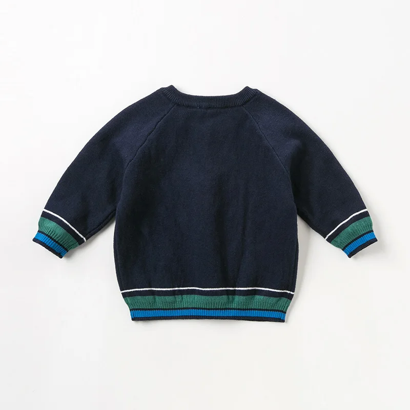 DB12327 dave bella autumn winter knitted sweater infant baby boy long sleeve pullover kids toddler tops children | Мать и ребенок