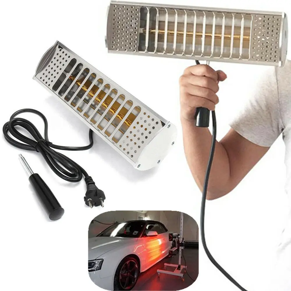 

1000W Portable Car Paint Curing Lamp Solar Film Filter Car Body Paint Spray Drying Infrared Heating Auto Light Wave