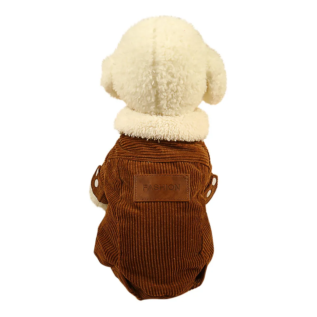 Футболка для собак Однотонная одежда кашемировая Вельветовая теплая куртка
