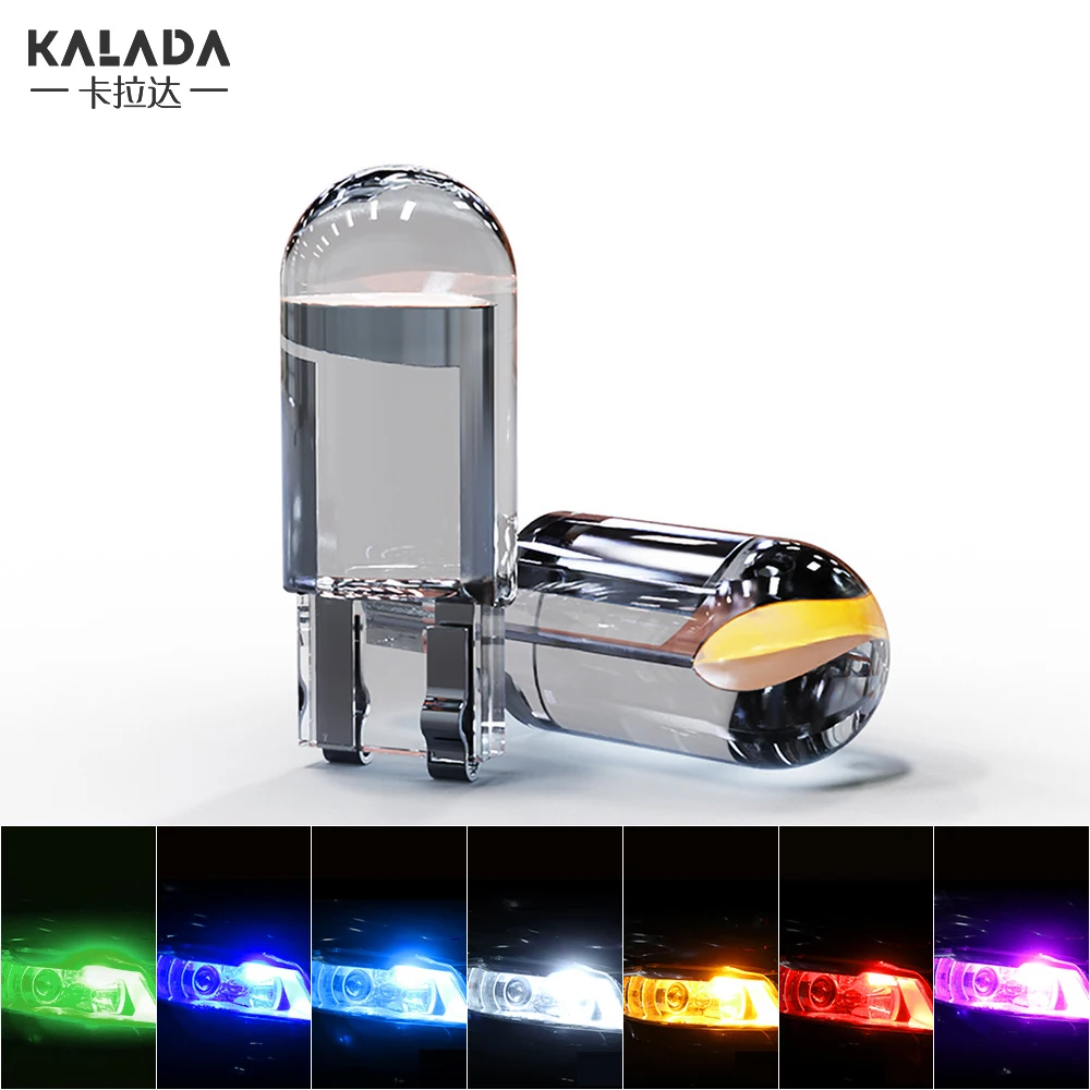 1 шт. стеклянный корпус высокой яркости оригинальный COB T10 W5W 194 168 светодиодный ная
