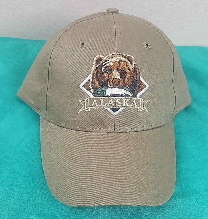 Alaska регулируемая бейсболка шляпа с принтом медведя логотип|Мужские бейсболки| |