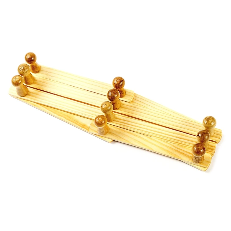 

Wall-Mounted Expandable Wooden Coat Rack Hanger with 10 Pegs Hooks Shelf for Hanging Clothes Hat Coffee Mug Key Purse