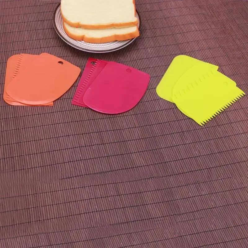 3 шт./компл. скребок для торта пластиковый теста мастики украшения инструмент