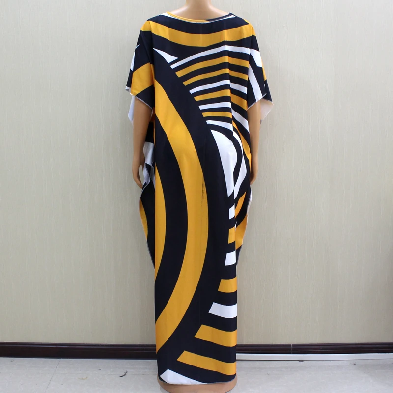 Африканские размера плюс современный дизайн в полоску крыло летучей мыши