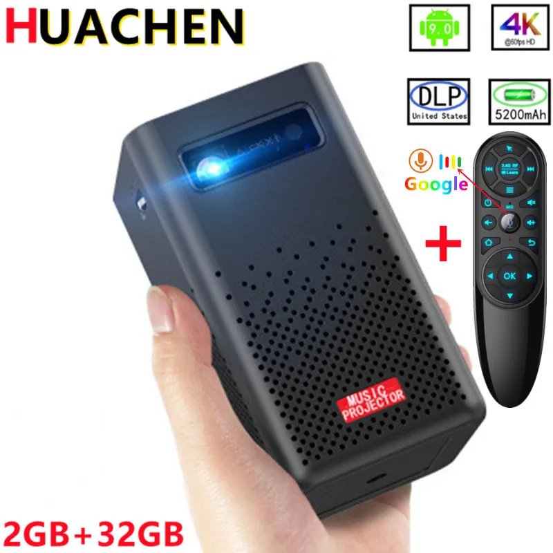 DLP HD дома 1080P Портативный Беспроводной Wi Fi Android Apple телефона проектор для