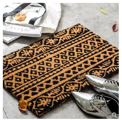 Открытый пылеудаляющие входная дверь коврик из натурального волокна кокосовых