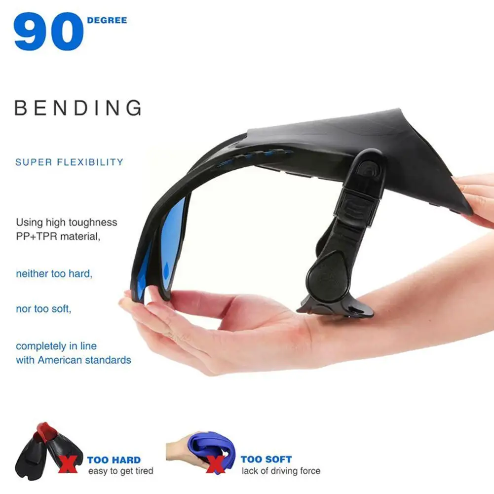 

Swimming Fins Adult Snorkeling Foot Flippers Men Women Fins Flipper Equipment Beginner Swimming Diving Silicone Diving Port D3V1