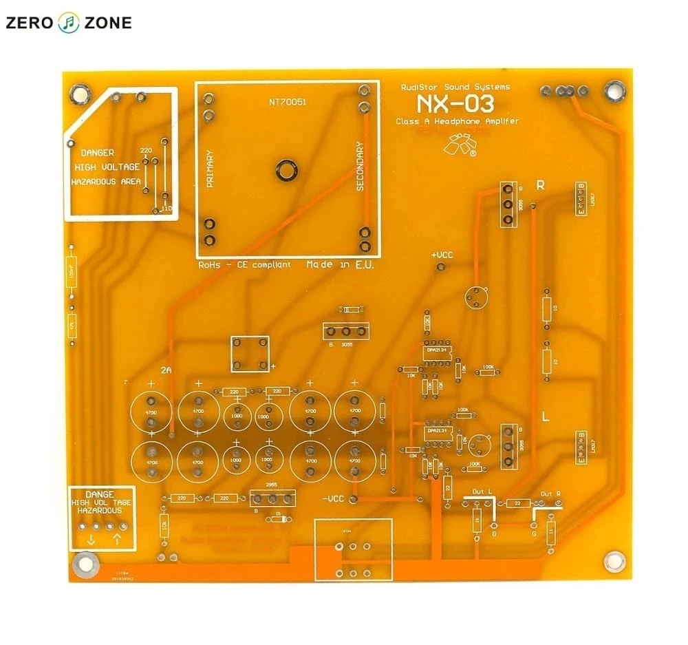 

Клон платы усилителя наушников Rudy NX03 класса A PCB