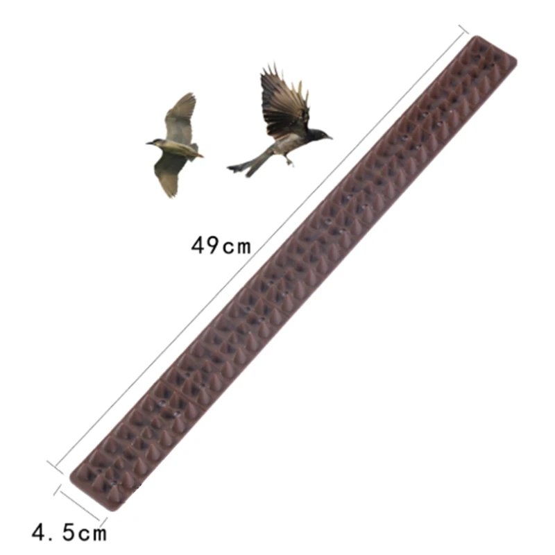 10 шт коричневый пластиковый Противоугонный забор для стен ногтей защита от птиц