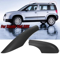 front rear roof rack cover roof bar roof rail end shell black for skoda yeti suv car accessories