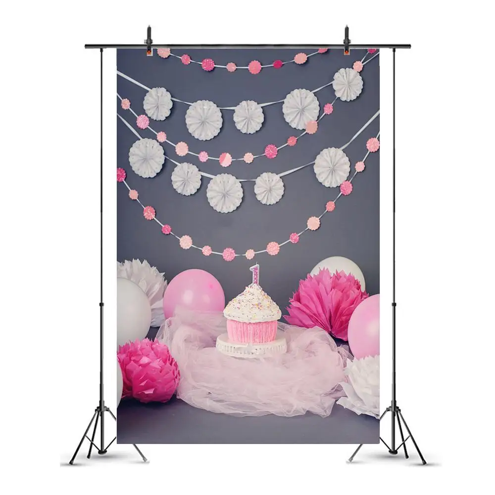 

Фон для фотосъемки на 1-й День рождения воздушные шары цветы декорация фон для фотосъемки фон для фотостудии