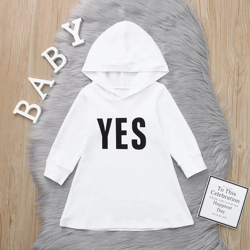 Модный свитер для девочек длинные толстовки с капюшоном и буквенным принтом