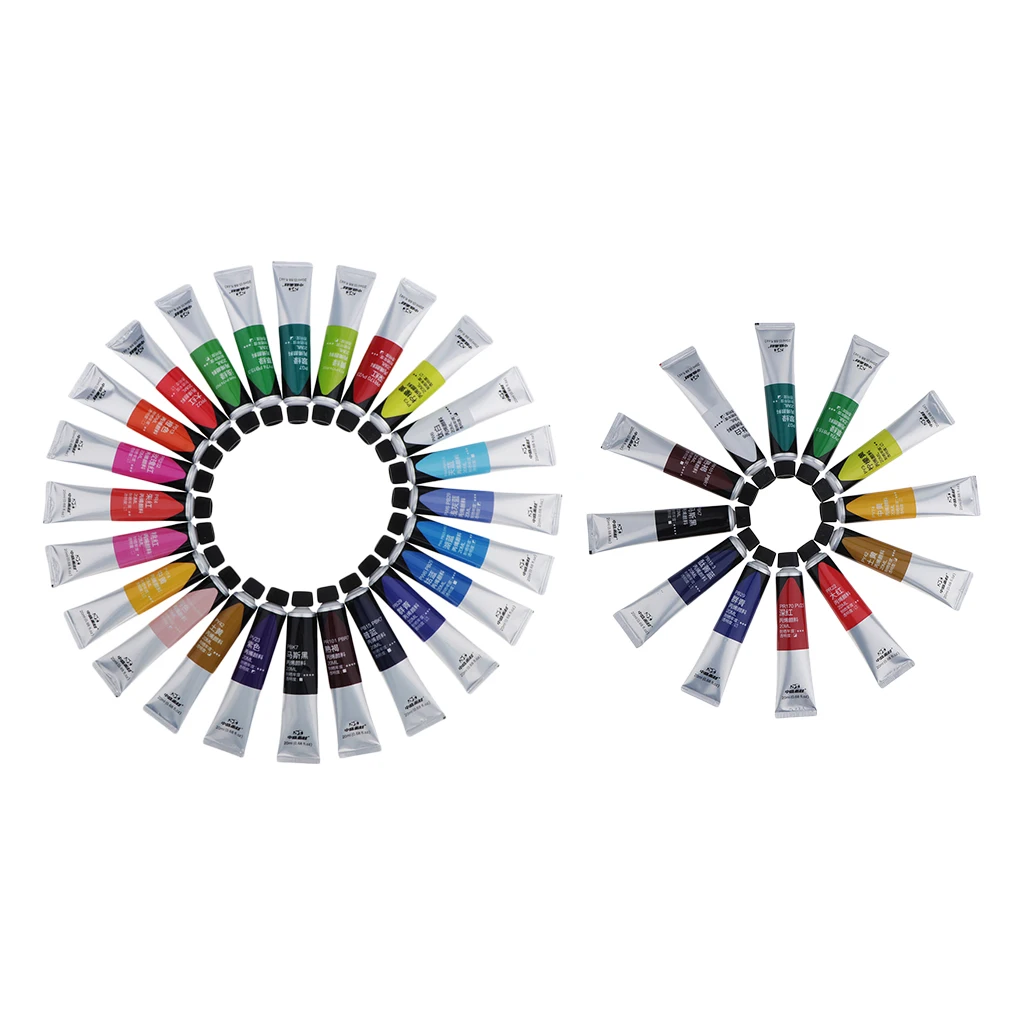 12/24 шт. акриловые краски для творчества|Краска картин по номерам| |