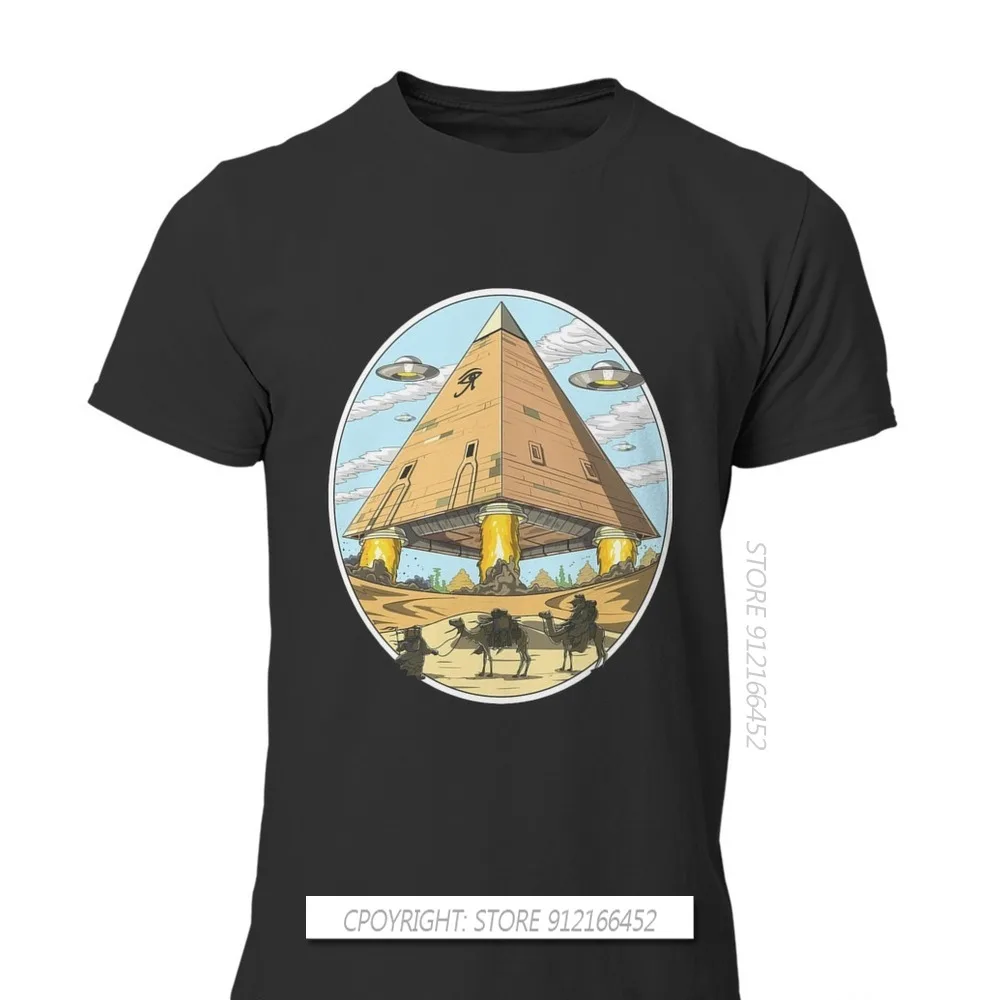 Футболки с изображением инопланетянина пирамиды НЛО египетской мифологии