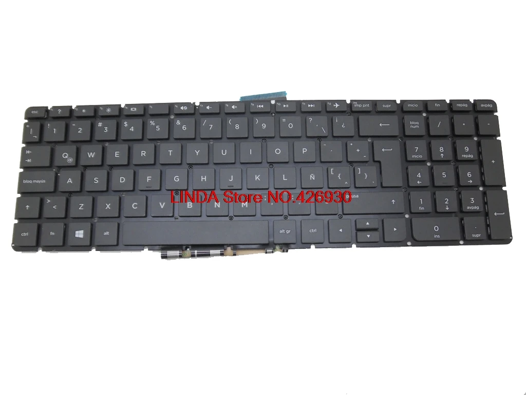 Клавиатура с подсветкой для HP Pavilion 15 AB000 AB100 AB200 15Z SG 80700 2BA SN6143 9Z.NC8BQ.60U LA TR