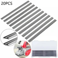 20pcs 82mm electric planer blades hss reversible wood planer knives woodworking machinery parts for bosch makita
