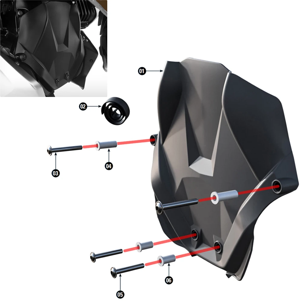 

Защита корпуса двигателя мотоцикла для BMW R1200GS LC/ADV R1200RT LC R1250 R/RS/RT/S, передняя перегородка двигателя