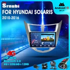Автомагнитола на Android 10 для Hyundai Solaris Verna Accent i25 2010-2016 мультимедийный видеопроигрыватель с сенсорным экраном peaker Mp4