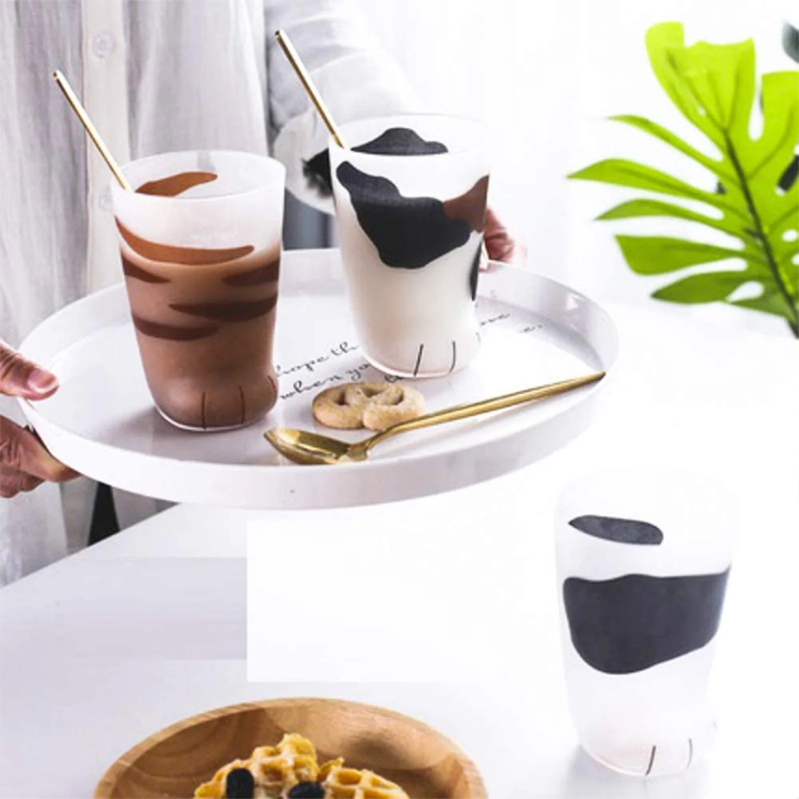 Милая чашка с когтями кошки креативная для завтрака молоком индивидуальная