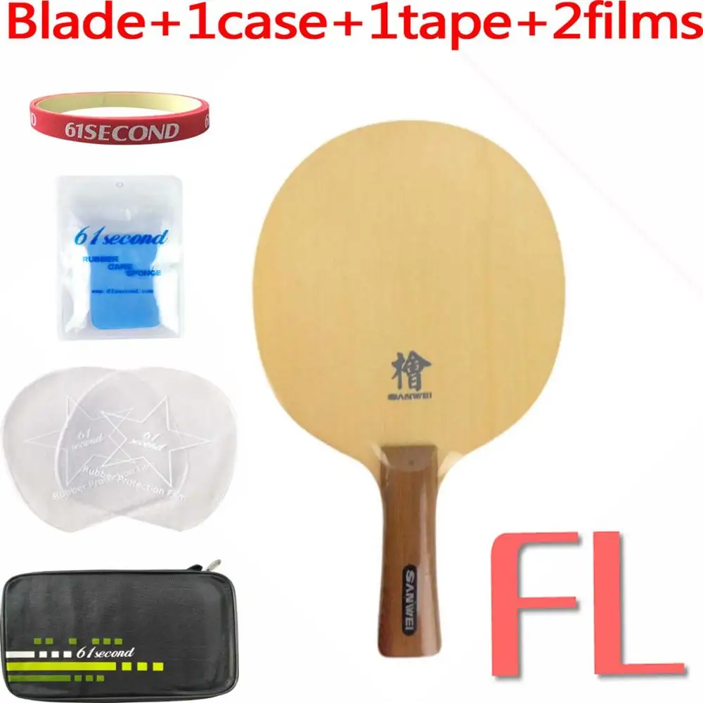 FL with F 1 case Sanwei H10 лезвие для настольного тенниса - Цвет: FL with F 1 case