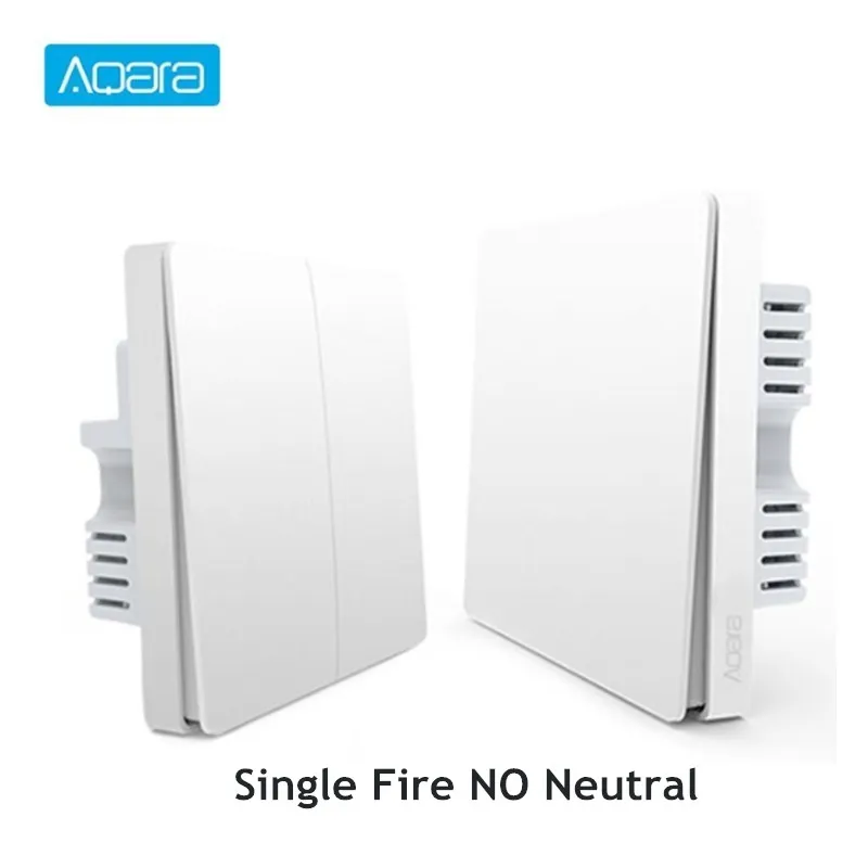 Умный настенный светильник Aqara, переключатель одной линии огня, версия ZigBee, Wi-Fi, беспроводное подключение, приложение, дистанционное управление