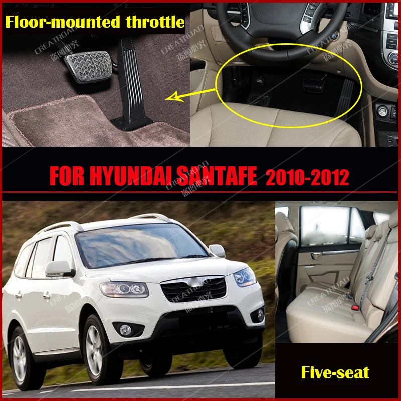 Автомобильные коврики для Hyundai Santa Fe (FIVE SEAT) 2010 2011 2012 автомобильные накладки ног