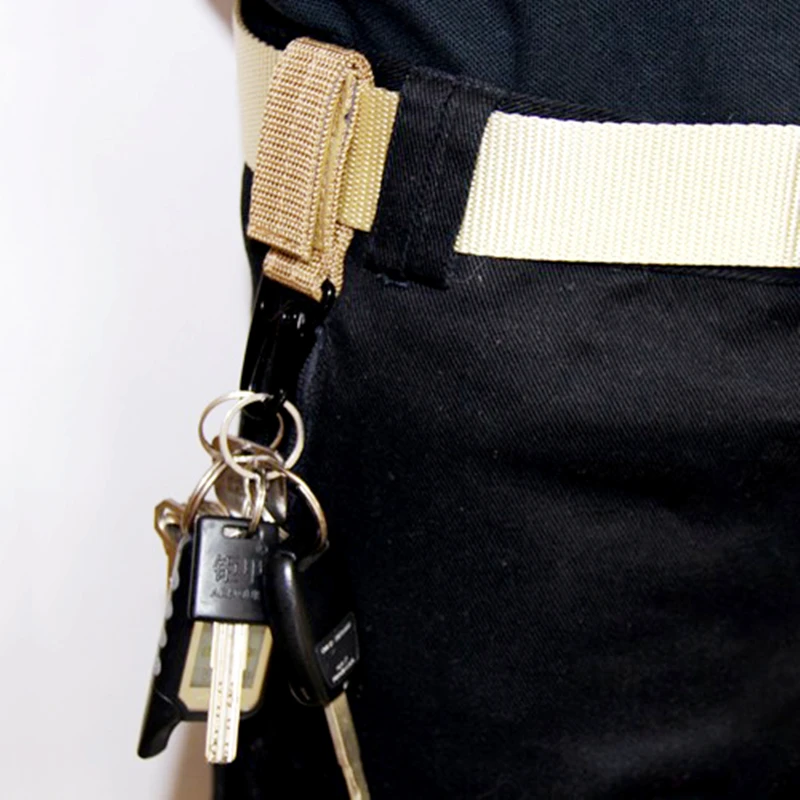 

Carabiner High Strength Nylon Key Hook MOLLE Webbing Buckle Hanging System Belt Buckle Hanging Camping and Hiking Accessories