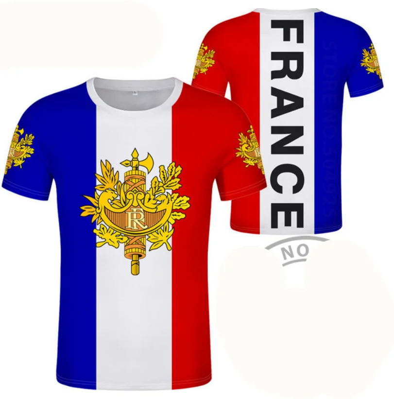 

FRANCE t shirt diy free custom made name number fra Tshirt nation flag marianne french print word fr college photo logo clothing